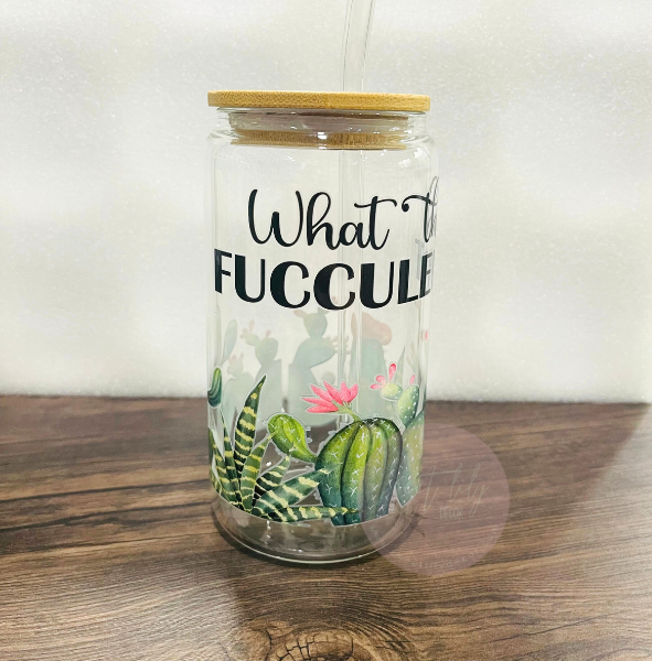Fucculent 16 oz. Glass Can