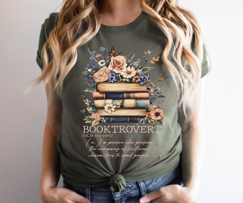 Floral Booktrovert Unisex T-shirt