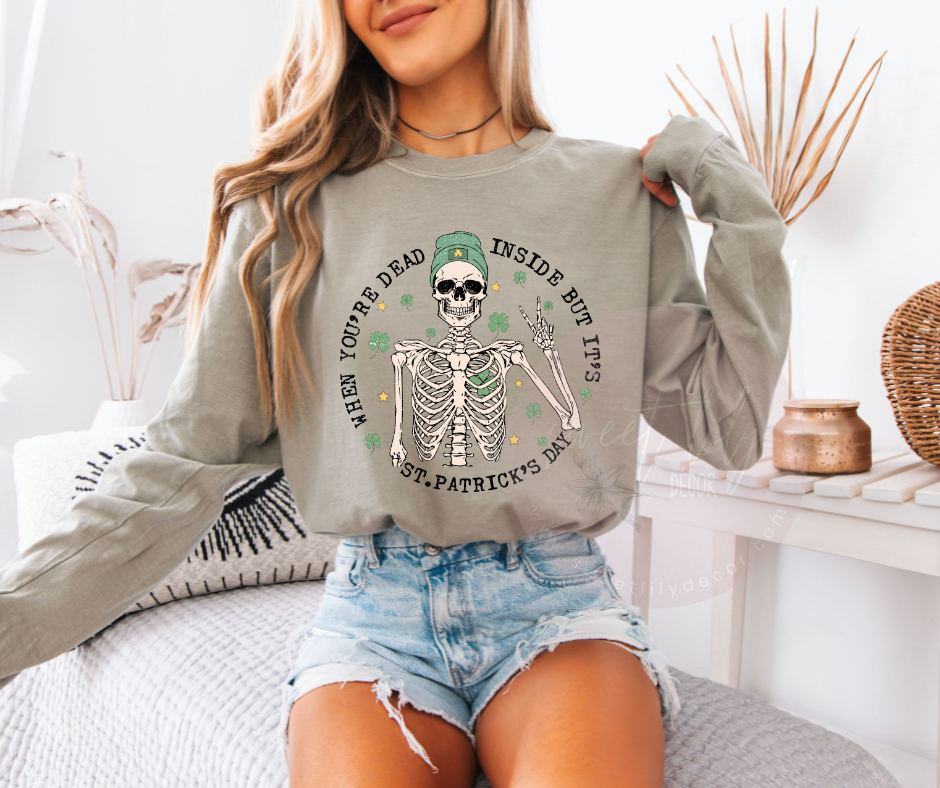 Dead Inside but It's SPD Unisex Long Sleeve Shirt