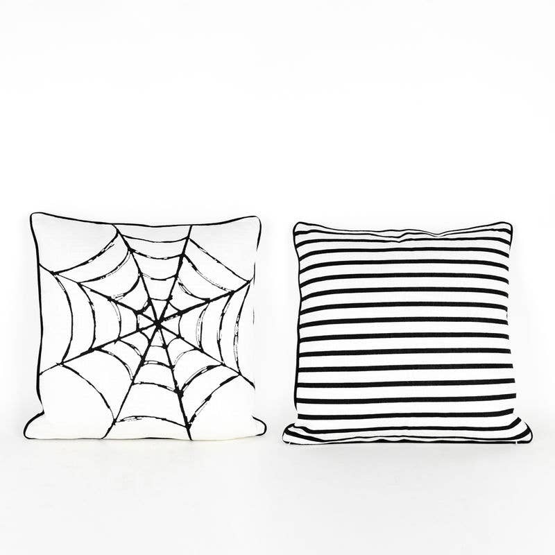 Spider Web Throw Pillow