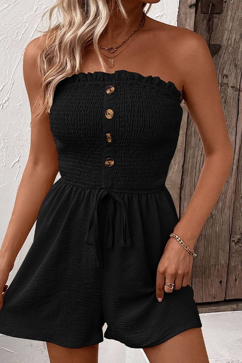 Women's Strapless Romper