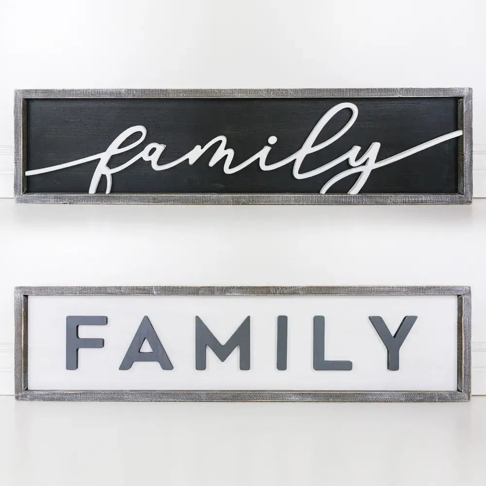 Family RVS Wood Sign