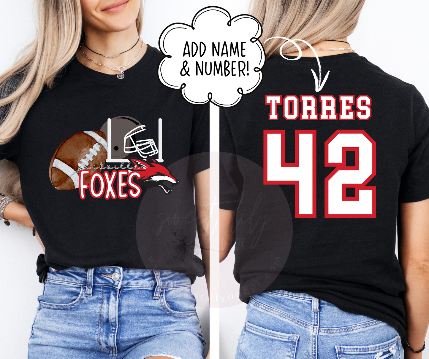 YORKVILLE FOXES UNISEX ADULT TOP
