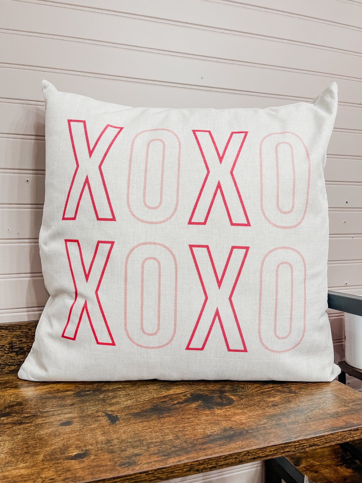 XOXO Valentine Throw Pillow