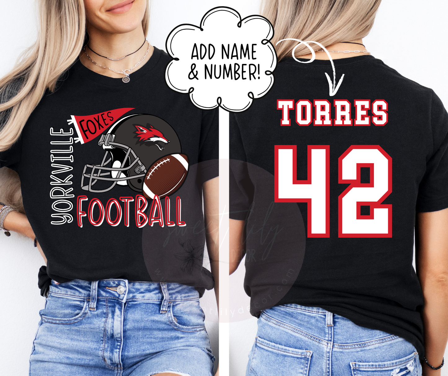 YORKVILLE FOOTBALL ADULT UNISEX TOP