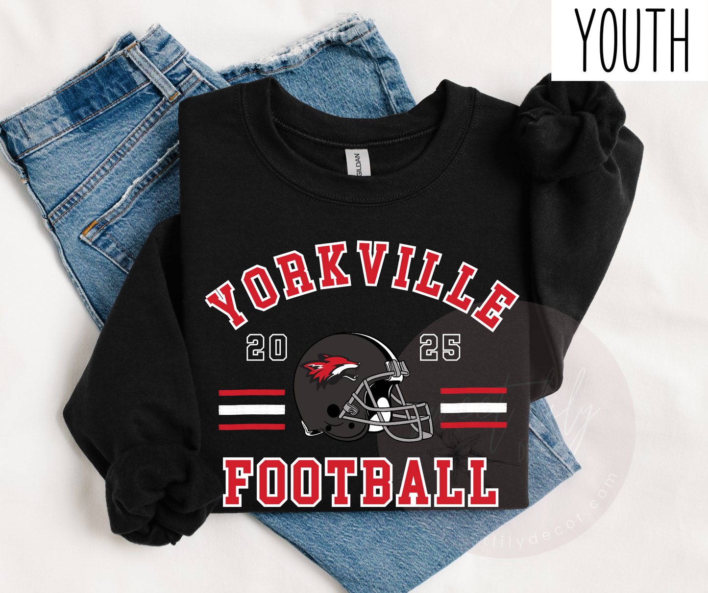 YORKVILLE FOOTBALL 2025 UNISEX YOUTH TOP