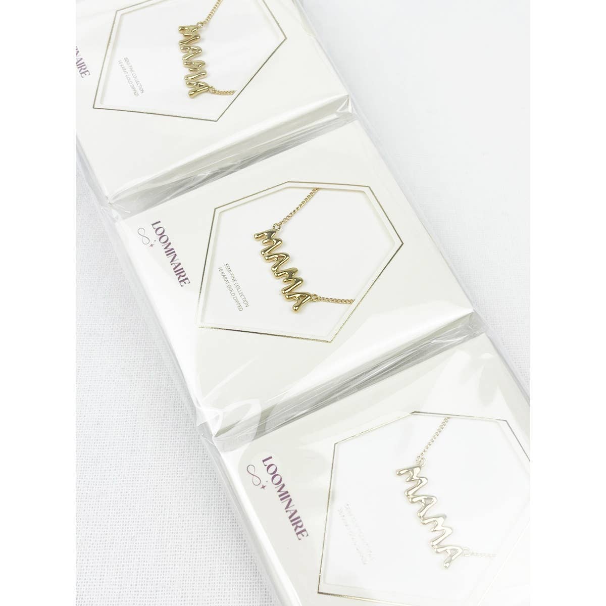 MAMA 18K Gold Dipped Bubble Necklace