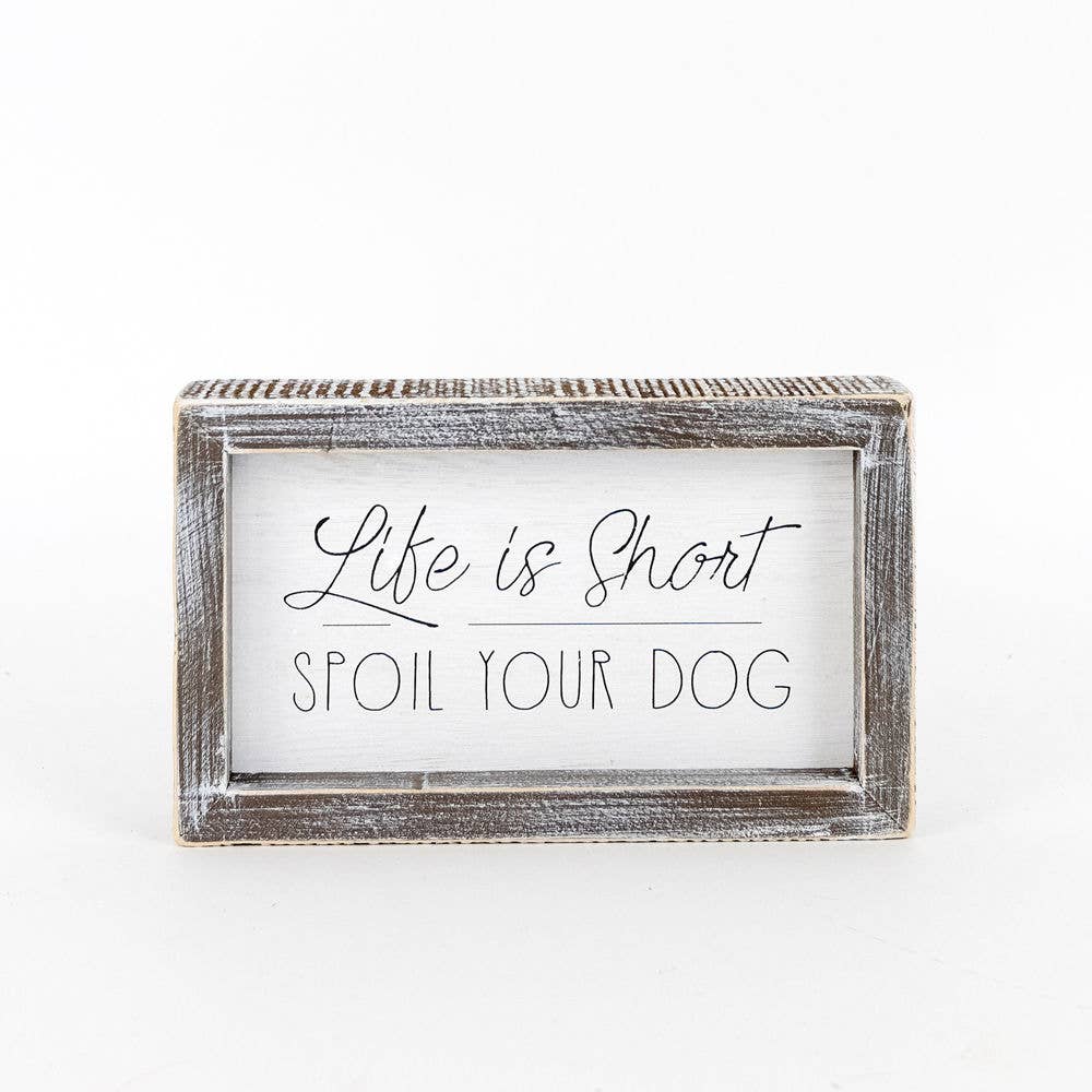 Reversible Spoil Your Cat/Dog Wood Sign