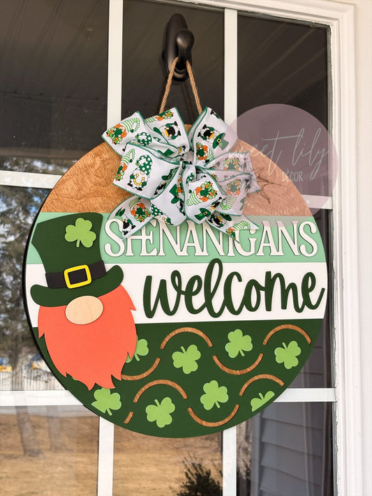 Shenanigans Welcome Door Hanger