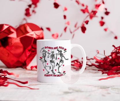 Inside I'm Dead Valentine Ceramic Mug