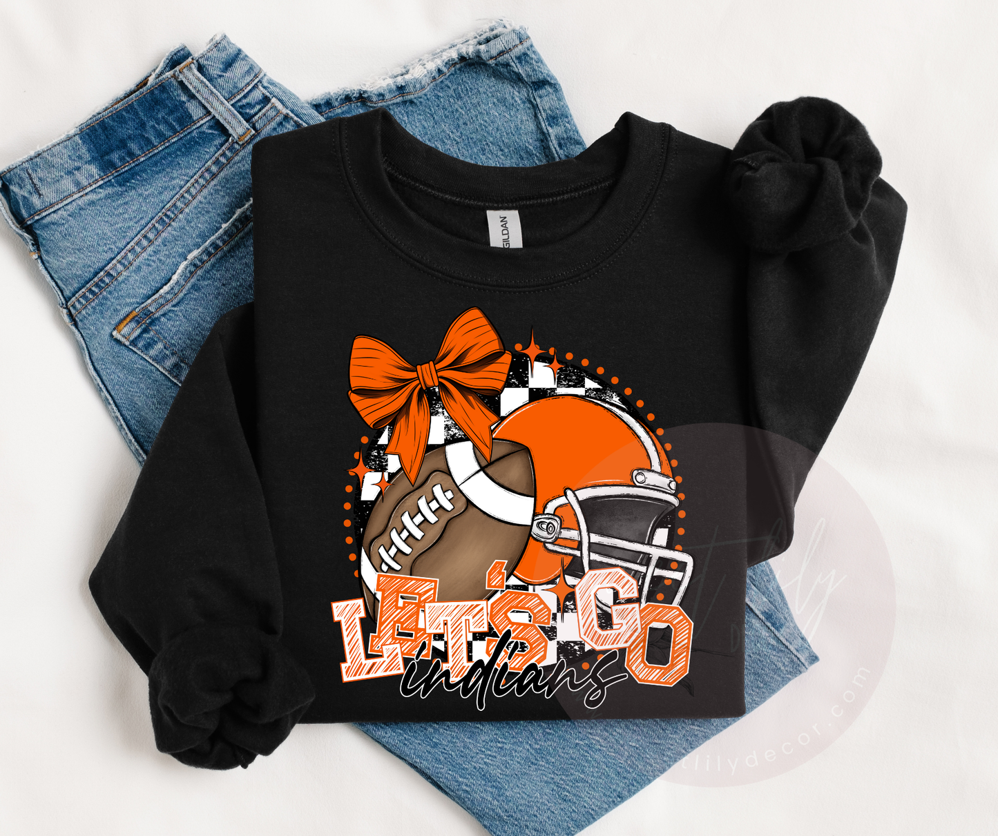 LET'S GO INDIANS ADULT UNISEX TOP