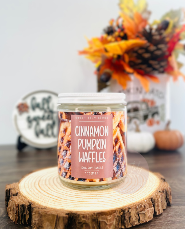 Cinnamon Pumpkin Waffles 7 oz. Candle