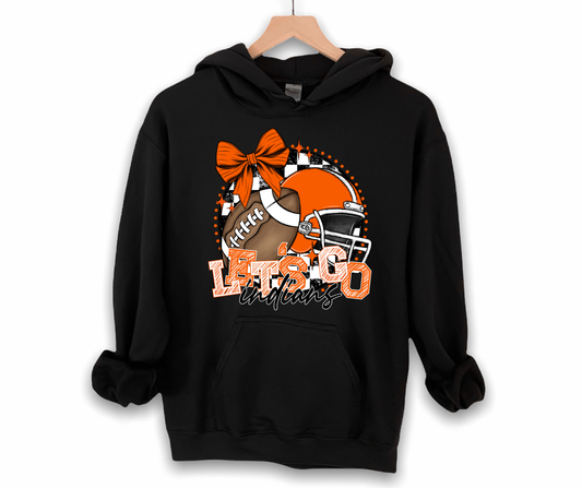 LET'S GO INDIANS ADULT UNISEX TOP