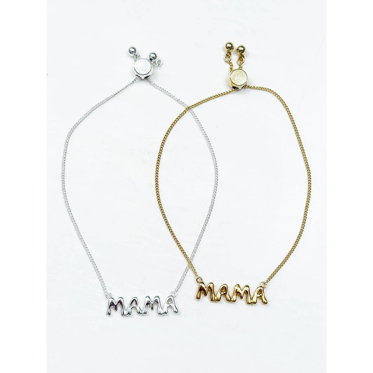 Gold Dipped MAMA Adjustable Bubble Bracelet