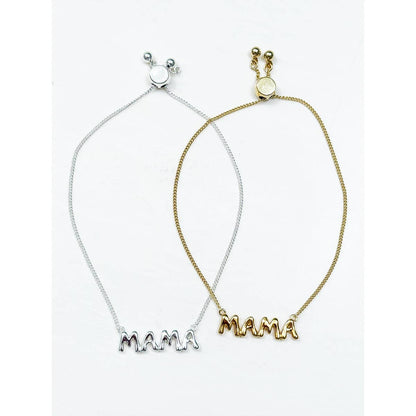 Gold Dipped MAMA Adjustable Bubble Bracelet