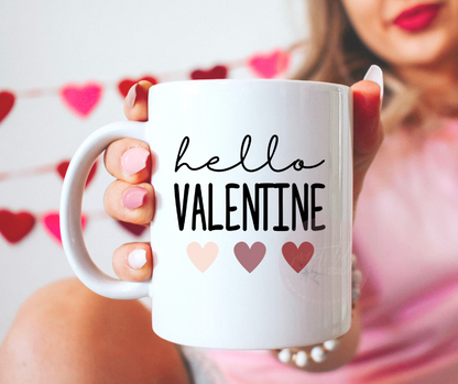 Hello Valentine Ceramic Mug
