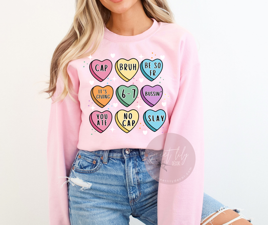 Gen Z Valentine Hearts Unisex Crew
