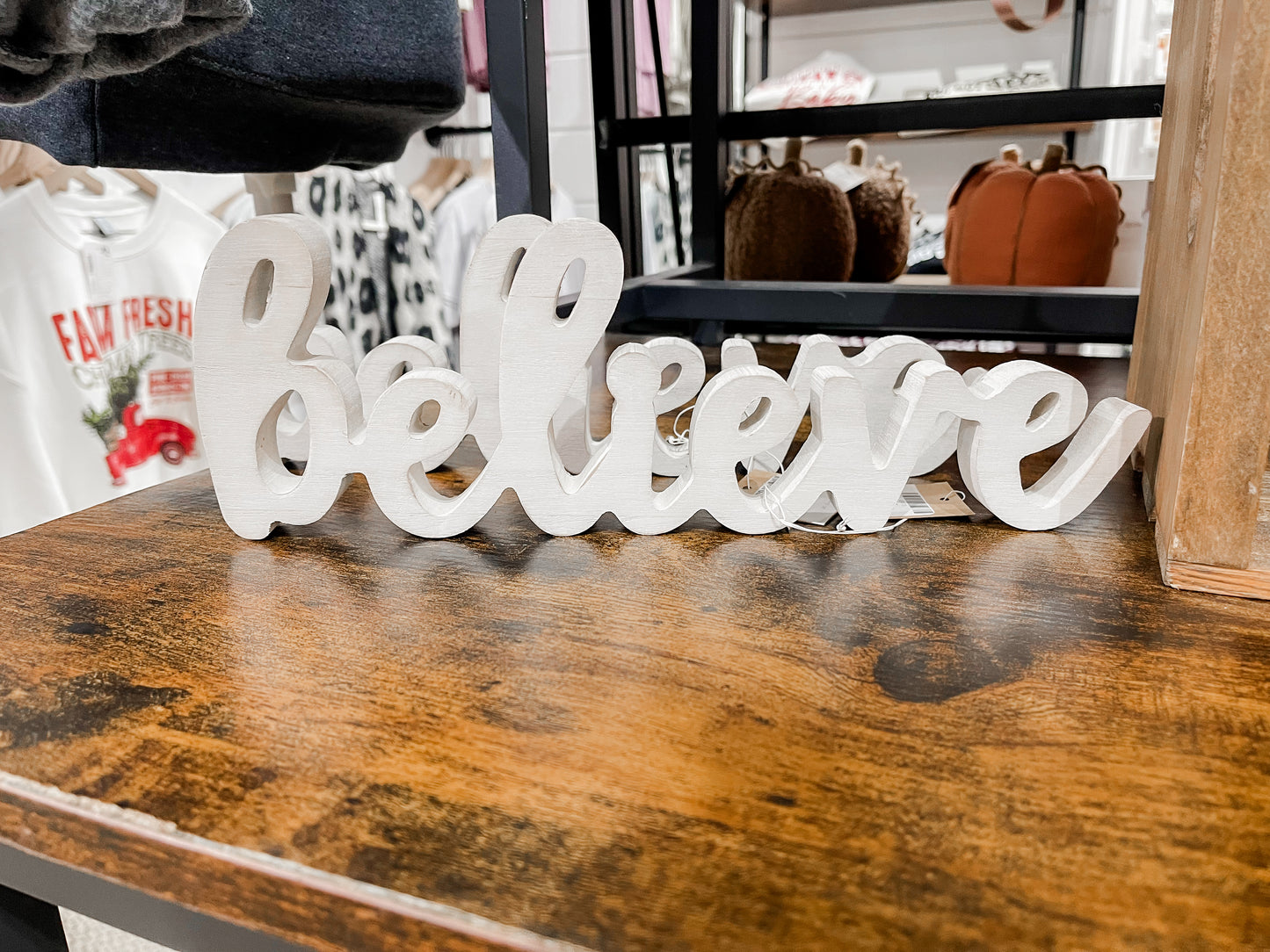 Believe Word Cutout