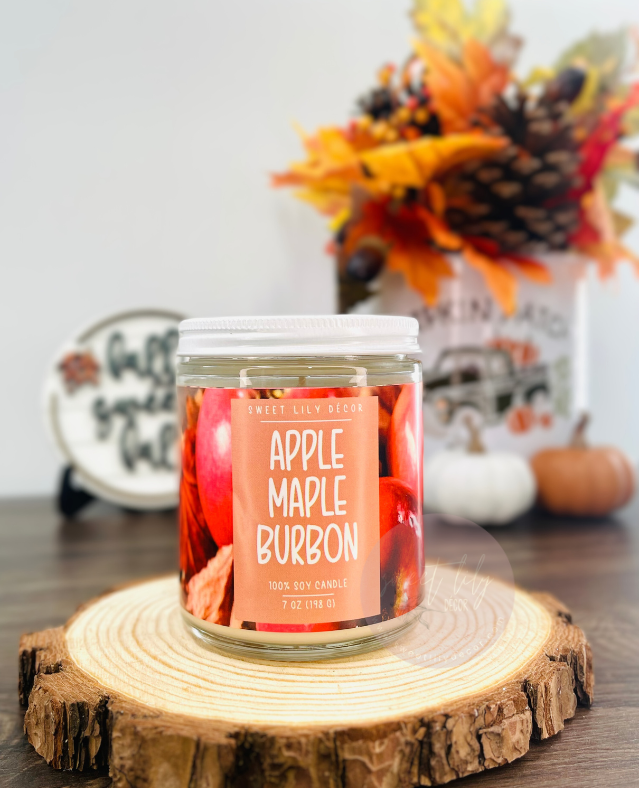 Apple Maple Bourbon 7 oz. Candle