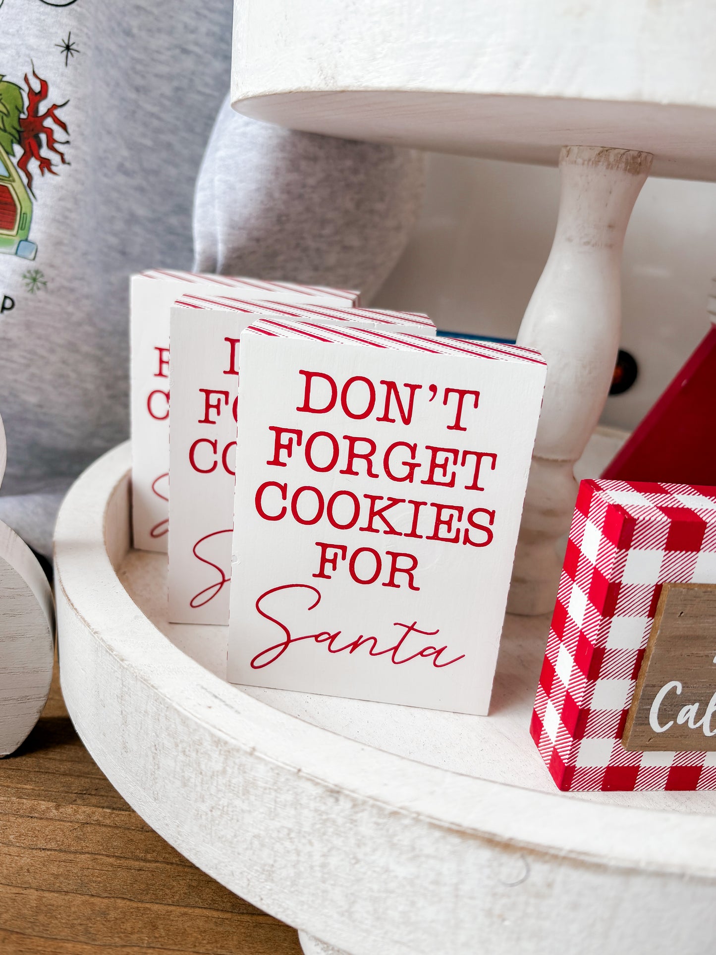 Cookies For Santa Block Sign