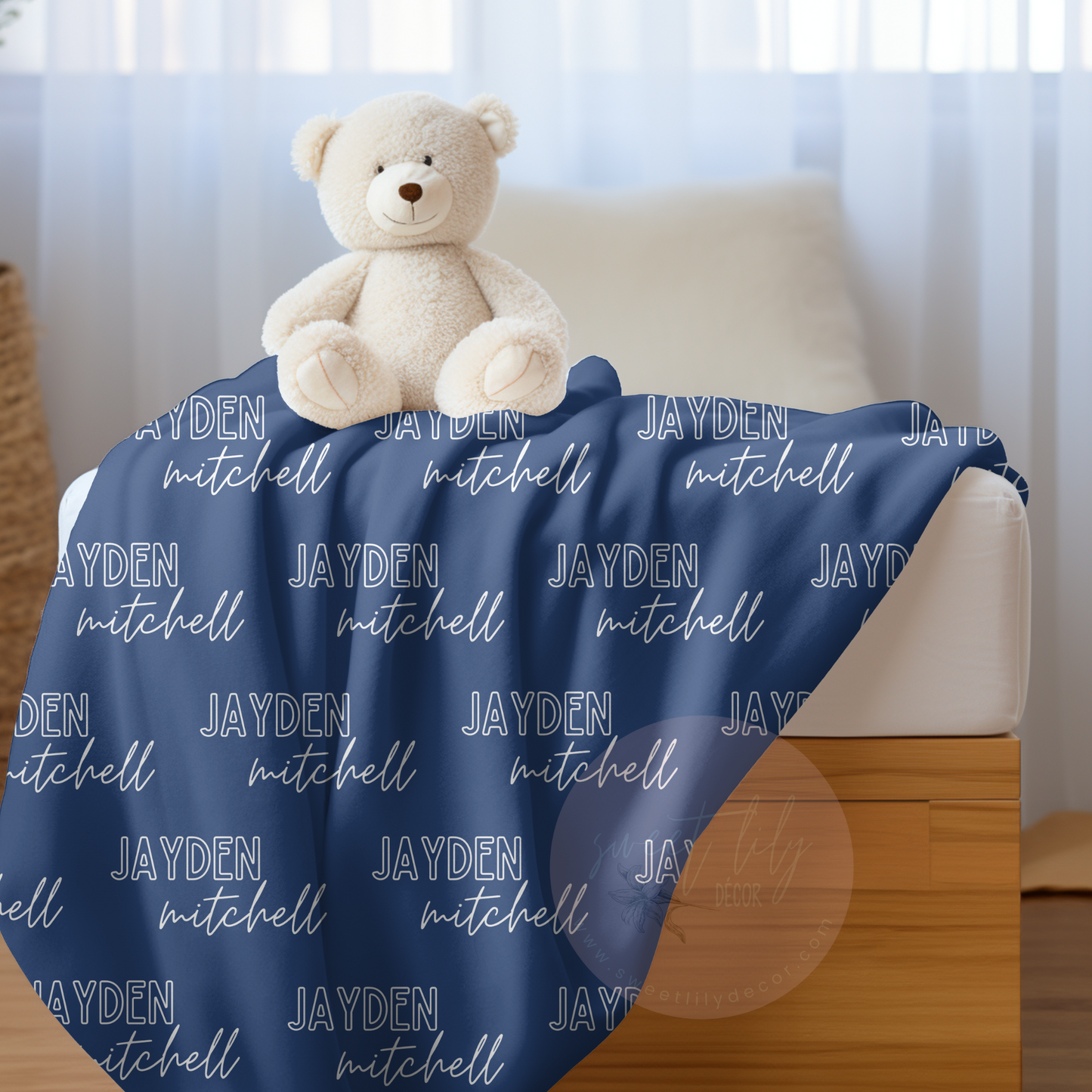 Personalized Polyester Name Blanket