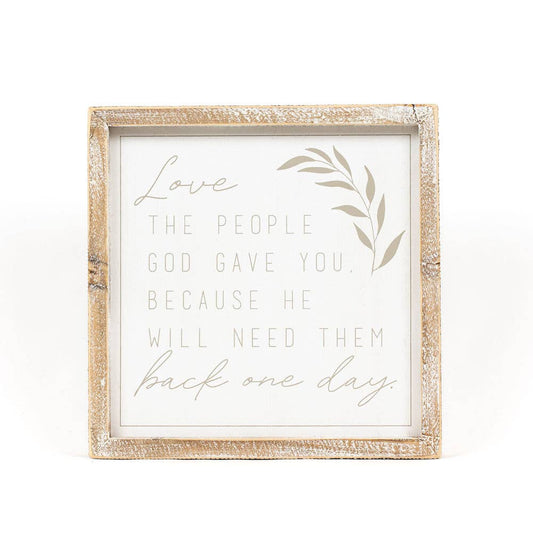 God Gave You Framed Wood Sign