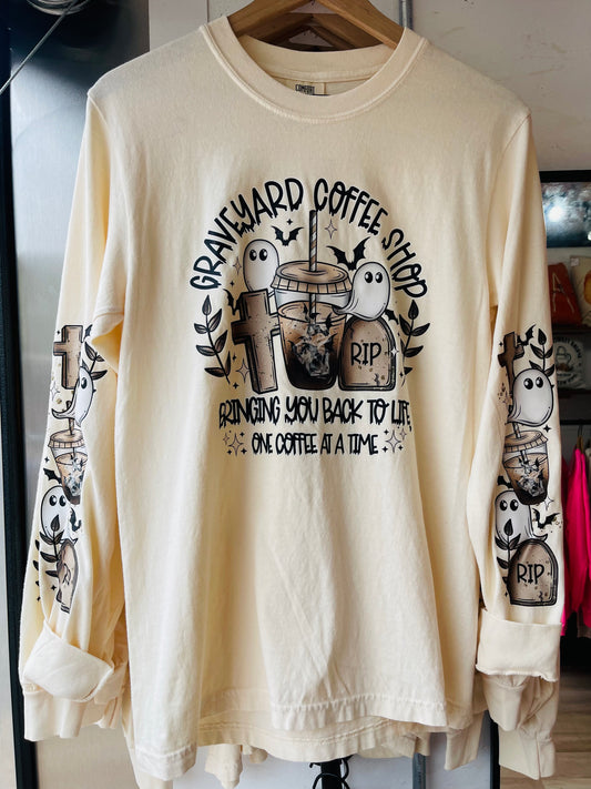 Graveyard Coffee Unisex Long Sleeve T-shirt