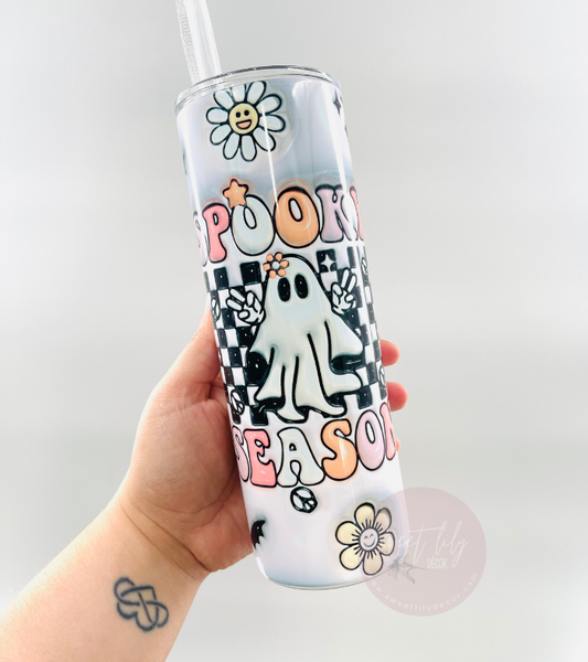 Inflated Spooky Season 20 oz. Skinny Tumbler