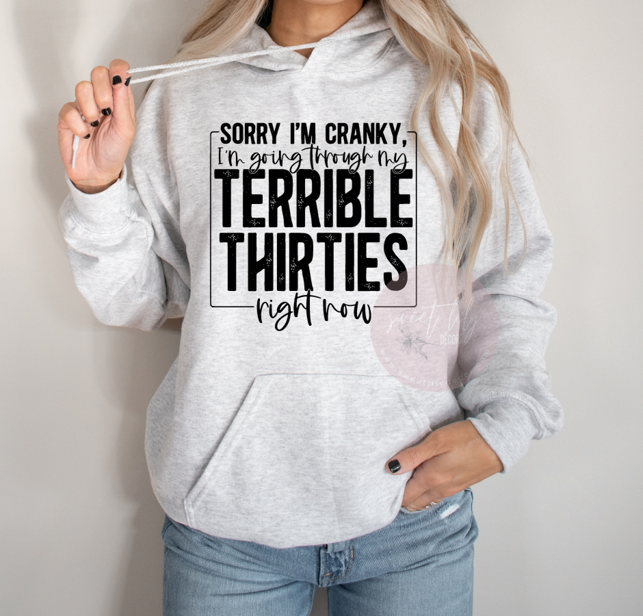 Terrible Thirties Unisex Hoodie