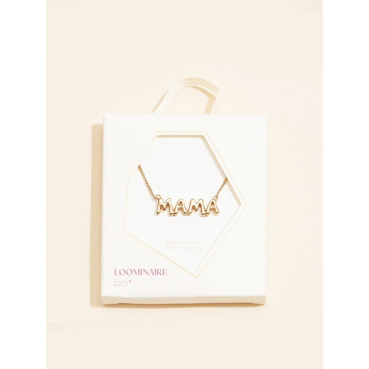 MAMA 18K Gold Dipped Bubble Necklace