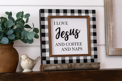 Jesus Layered Frame Sign