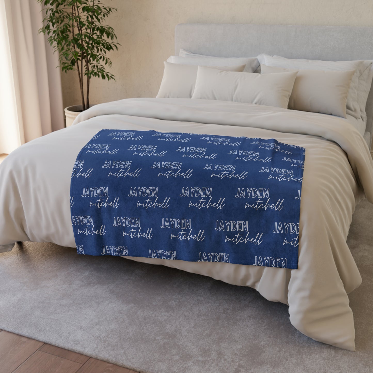 Personalized Polyester Name Blanket