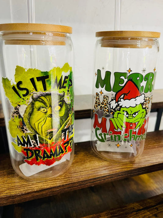 Am I The Drama? 16 oz. Glass Can