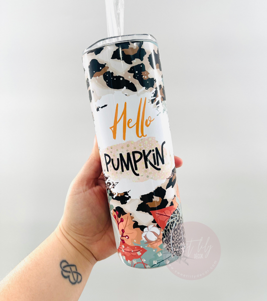Hello Pumpkin 20 oz. Skinny Tumbler