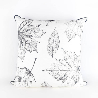 Web/Leaves Throw Pillow