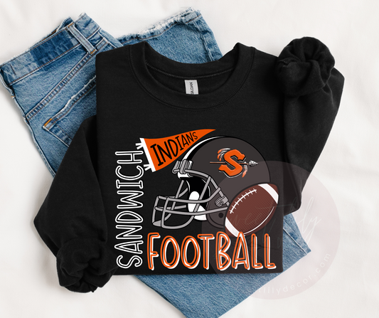 SANDWICH FOOTBALL ADULT UNISEX TOP