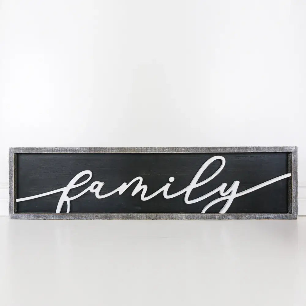 Family RVS Wood Sign