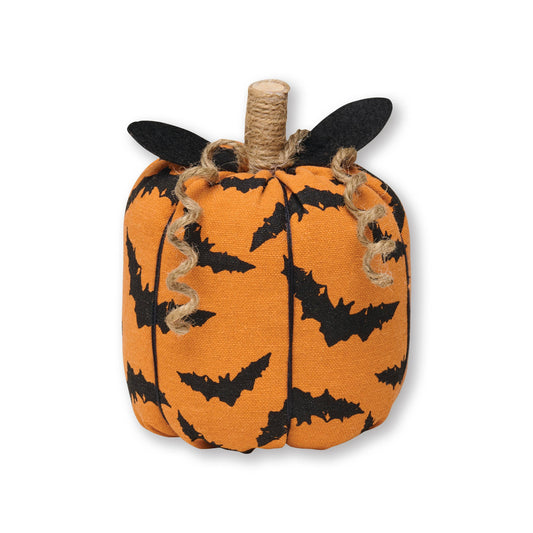 Med. Bat Halloween Fabric Pumpkin