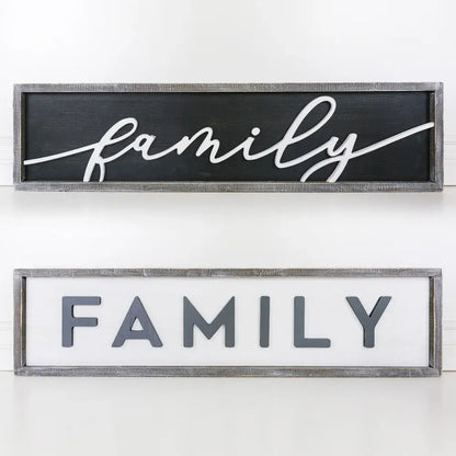 Family RVS Wood Sign