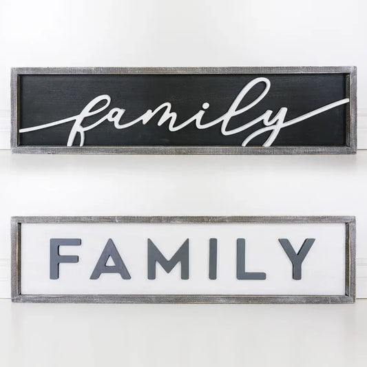 Family RVS Wood Sign