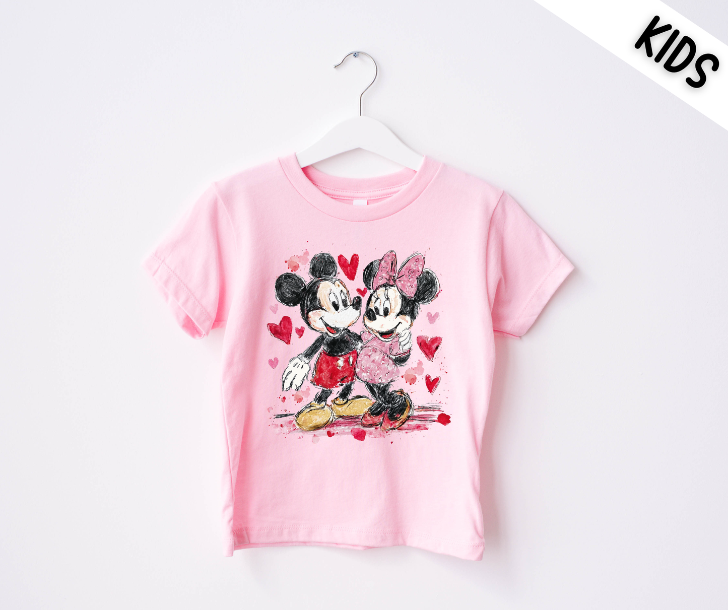Valentine Mouses Girls T-shirt
