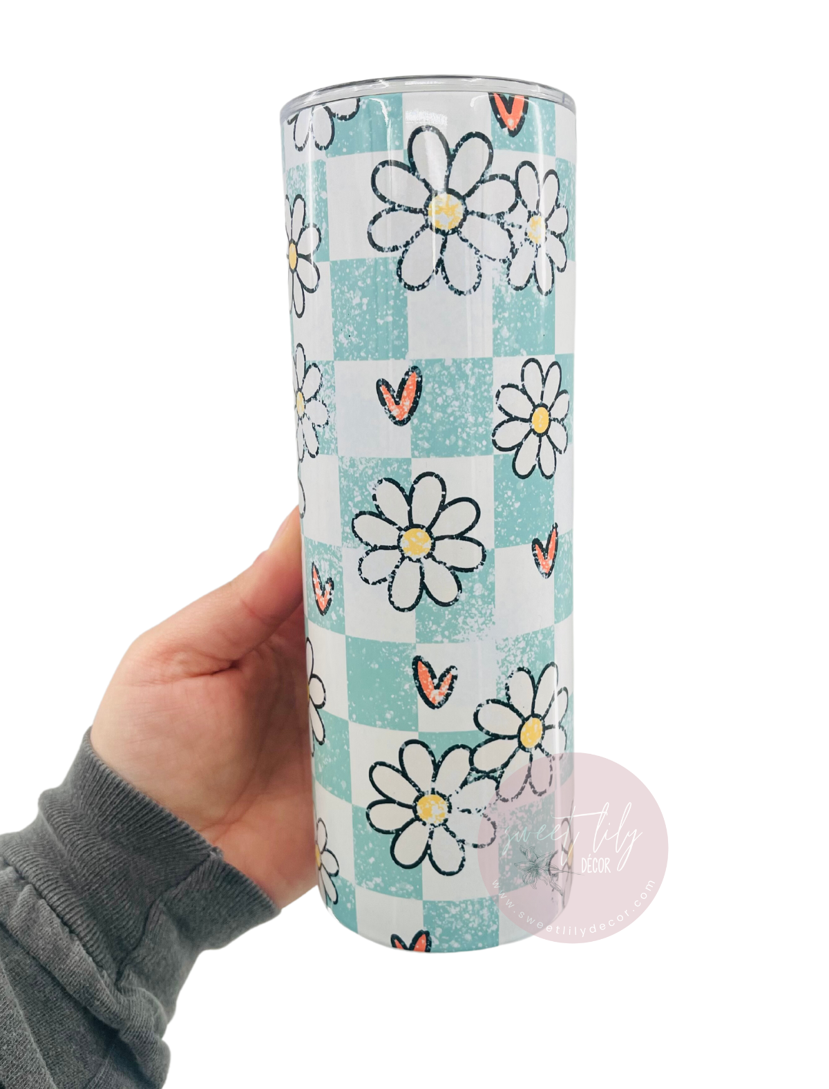 Checkered Daisy 20 oz. Skinny Tumbler