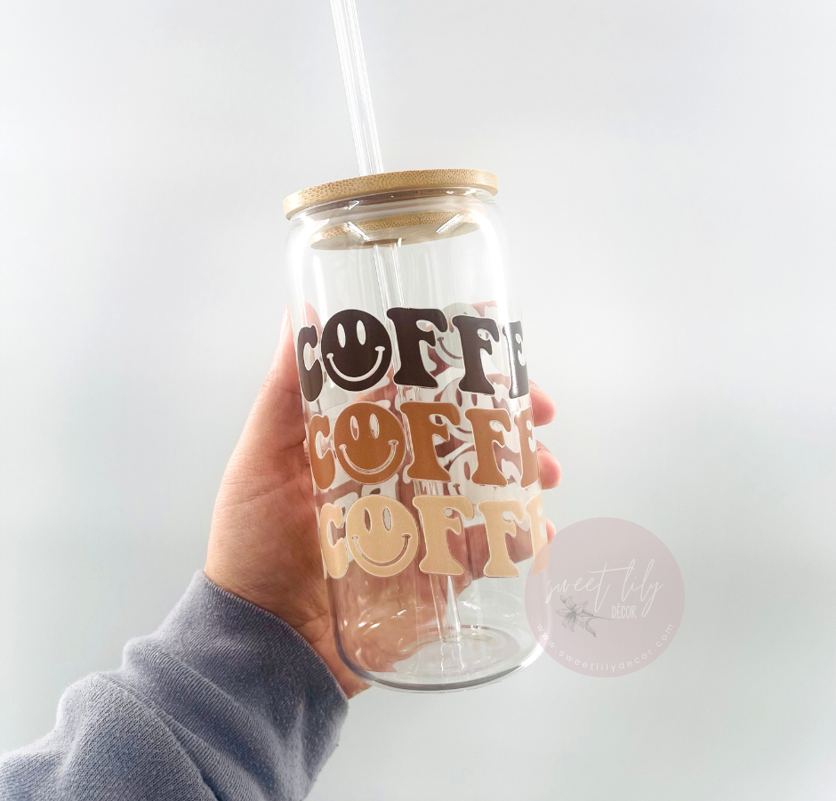 Coffee 16 oz. Glass Can