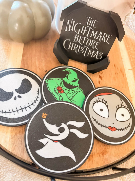 Nightmare 4pc Coaster Set
