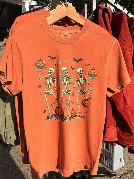Skeletons/Pumpkins Unisex Shirt
