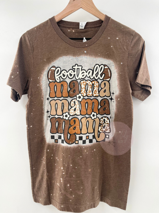 Football Mama Bleached Unisex T-Shirt