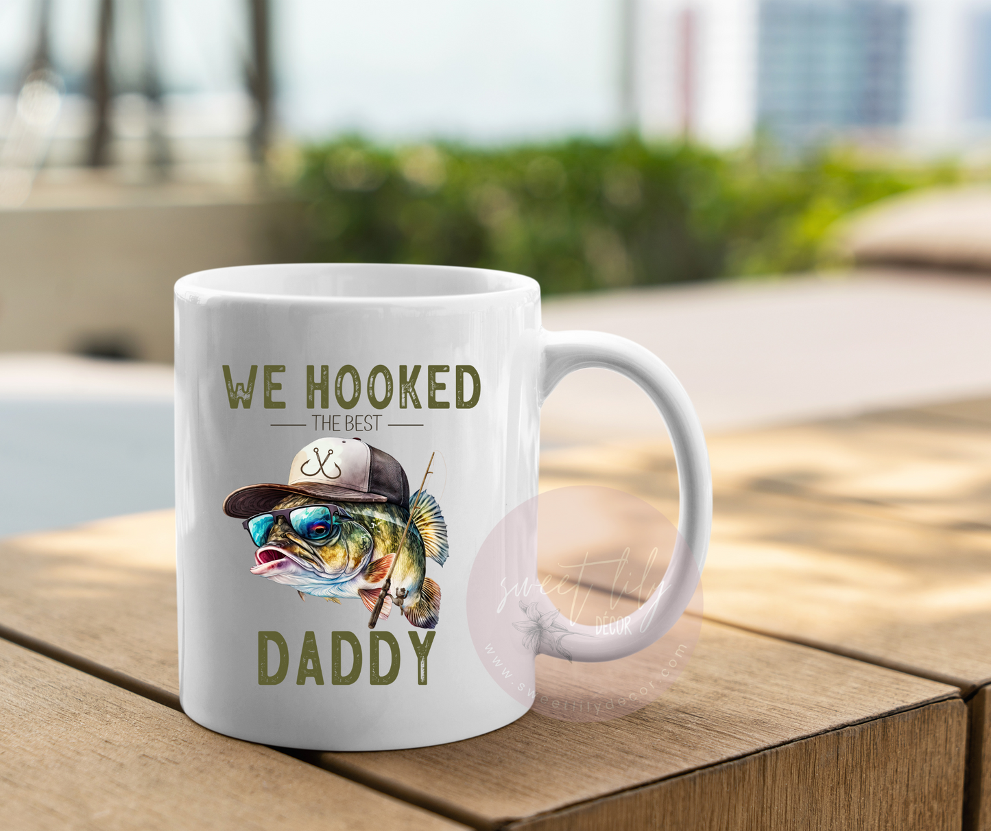 Hooked The Best Daddy Ceramic Mug