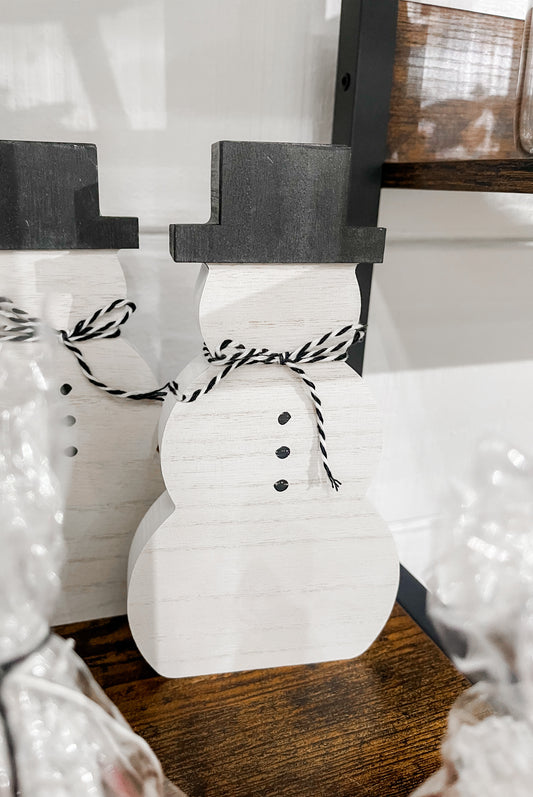 White Wash Snowman Cutout