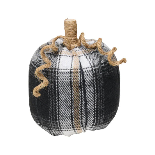 Sm. GBW Plaid Fabric Pumpkin