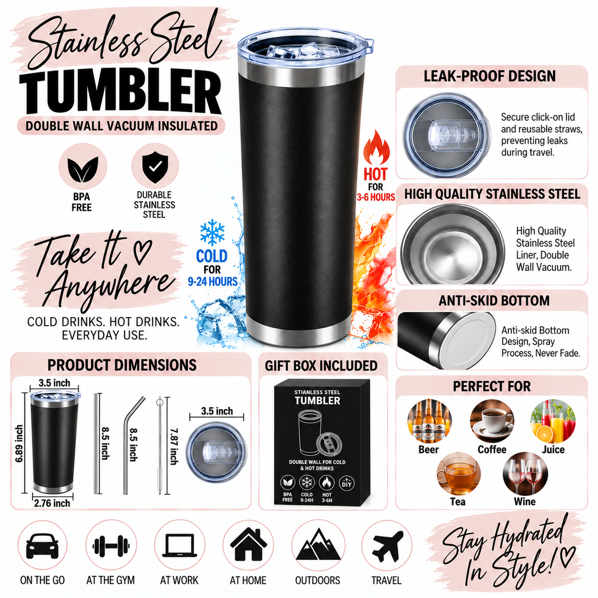 Custom Design Engraved Cup